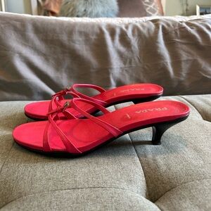 Stunning Prada Pink Kitten Heel